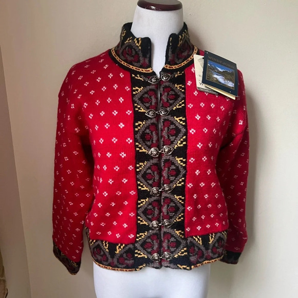 NWT Windfjord Sweater, red, size XS - Picture 5 of 7